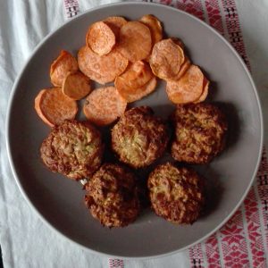 Cukkini fasírt sütőben sütve